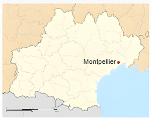 Plans de localisation de Montpellier