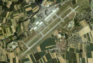 Image satellite de l’aéroport de Strasbourg-Entzheim
