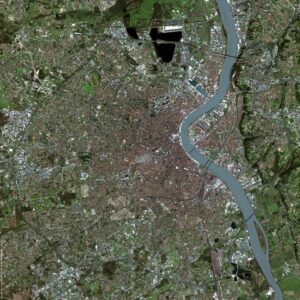 Photo satellite de Bordeaux.