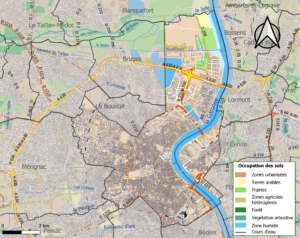 Carte de l’occupation des sols de Bordeaux