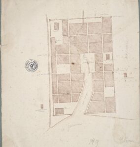 Plan de Bordeaux dans l'Antiquité.