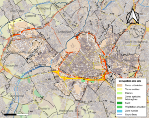 Carte de l’occupation des sols de Lille