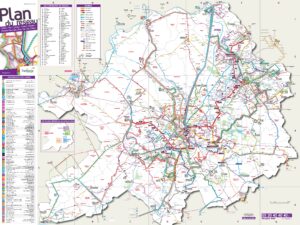 Carte des transports en commun de Lille