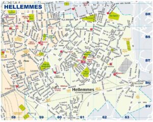 Carte de Hellemmes-Lille