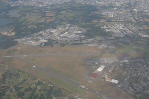 Vue aérienne de l’aéroport de Rennes-Bretagne