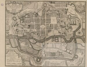 Plan de la ville de Rennes 1726
