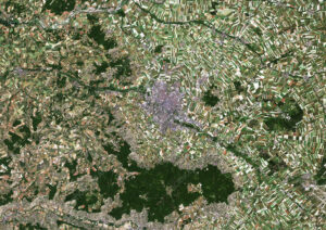 Image satellite de Reims.