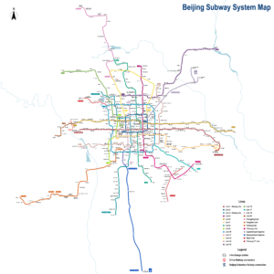Plan du métro de Pékin