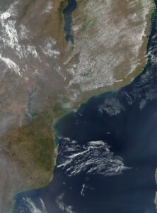 Image satellite du Mozambique en septembre 2002.