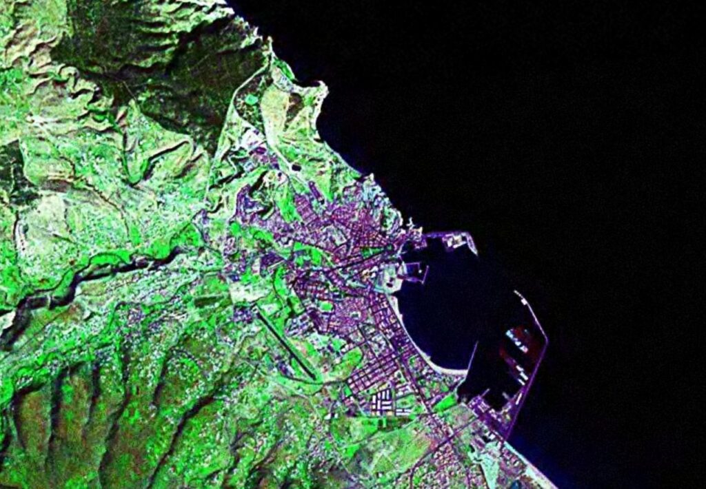 Image satellite de Melilla.