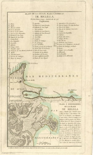 Plan de la ville de Melilla 1783