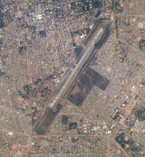 Image satellite de l’aéroport international de Ouagadougo