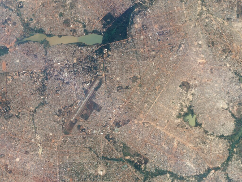 Image satellite de Ouagadougou.