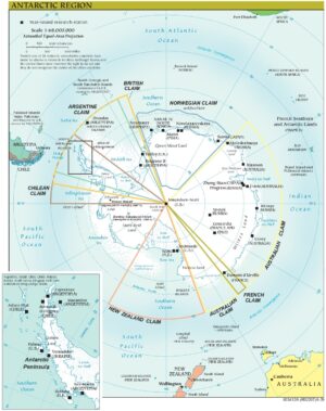 Les revendications territoriales en Antarctique