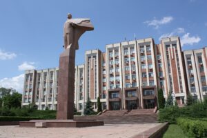 Le Parlement de Transnistrie, le siège politique du pays.