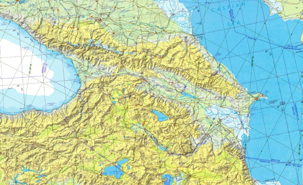 Carte du Caucase.