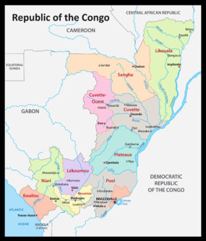 Carte de la République du Congo
