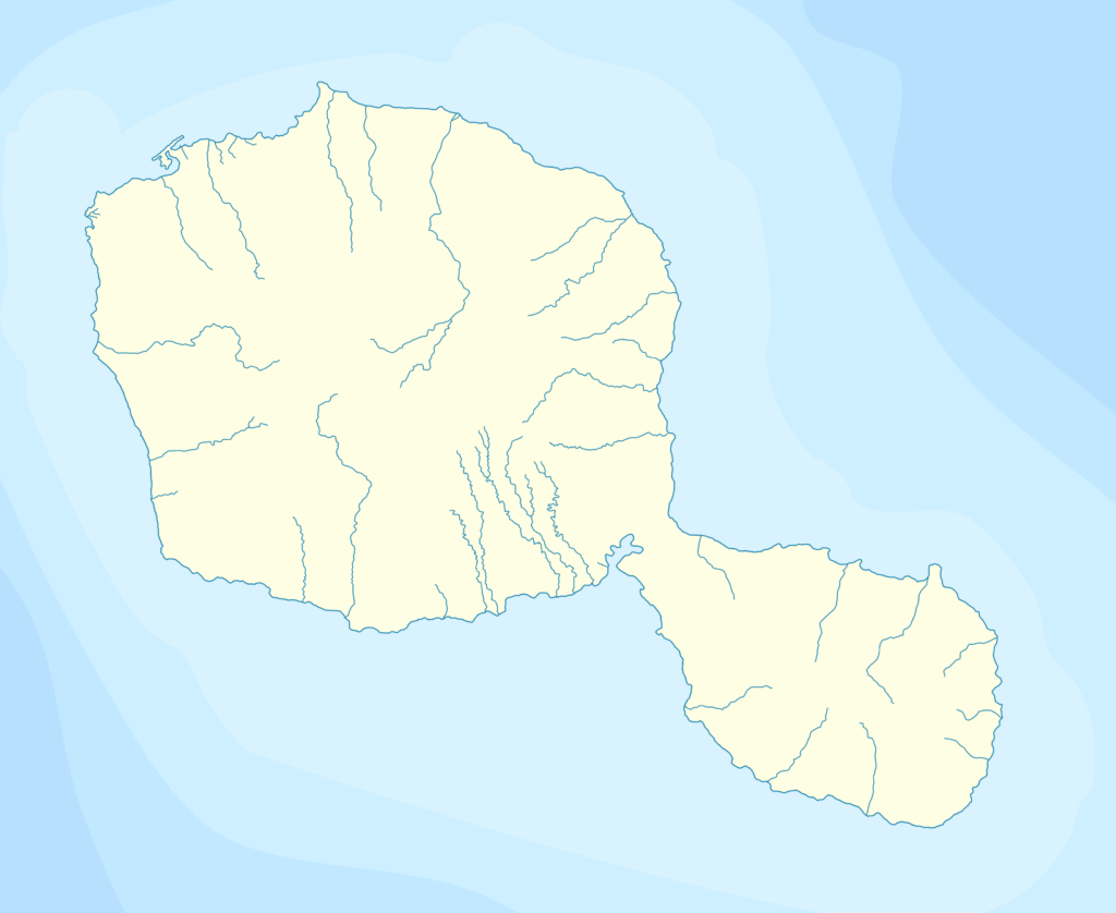 Carte vierge de Tahiti.