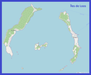 Carte des îles de Loos