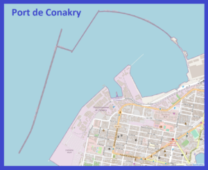 Plan du port de Conakry