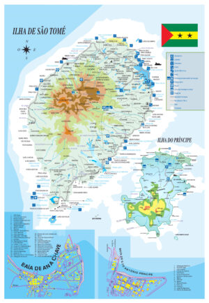 Carte de Sao Tomé-et-Principe