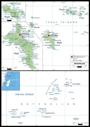 Carte des Seychelles