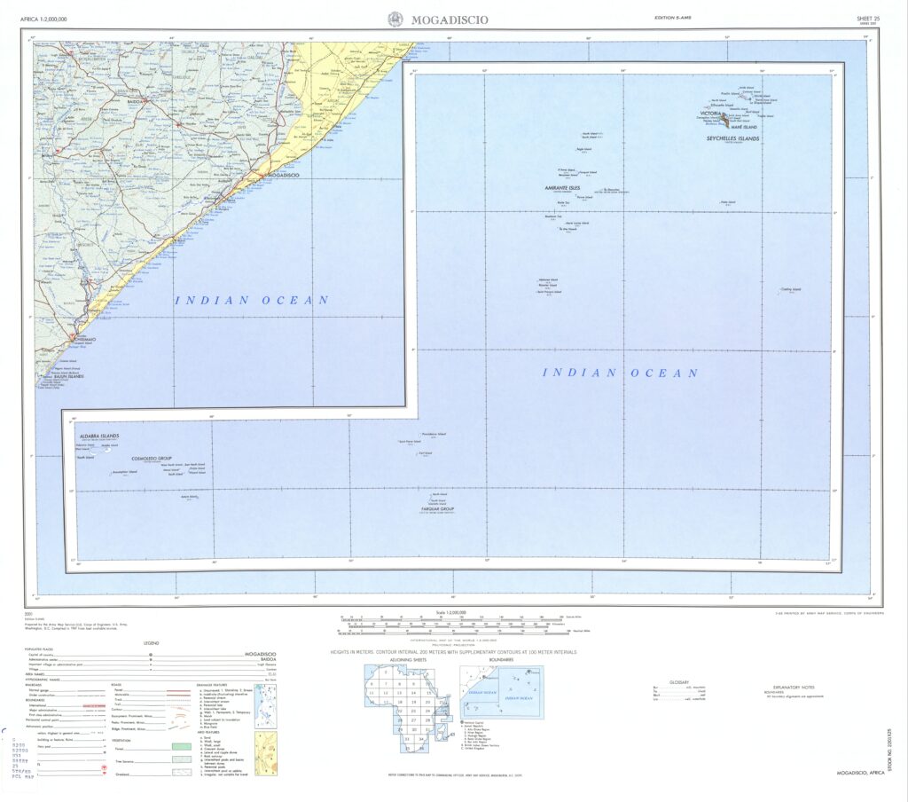 Carte des îles et atolls qui composent les Seychelles.