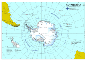 Carte de l'Antarctique
