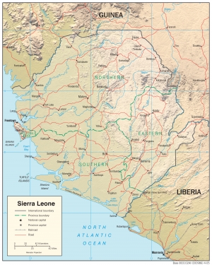 Carte de Sierra Leone