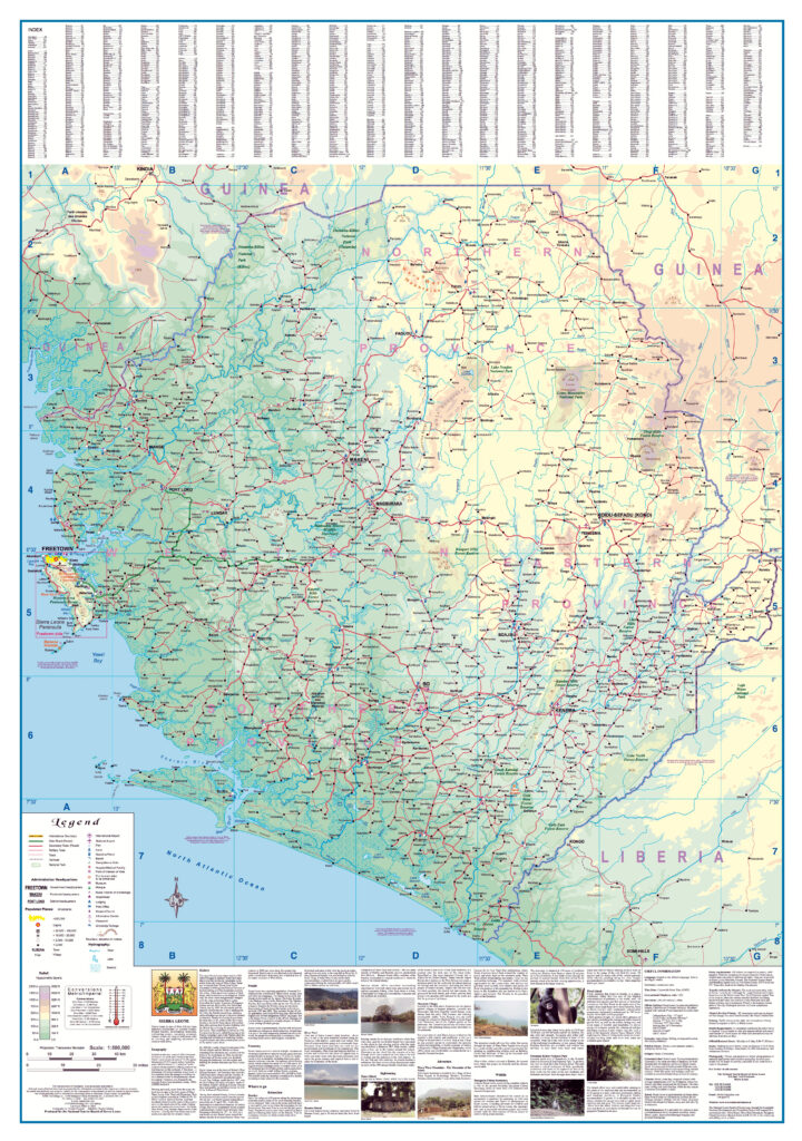 Carte de Sierra Leone.