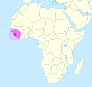 Carte de localisation de la Sierra Leone en Afrique.