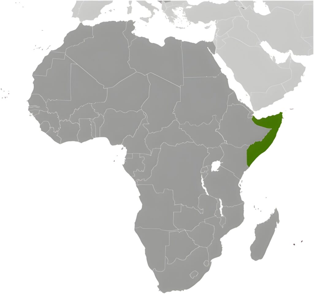 Carte de localisation de la Somalie