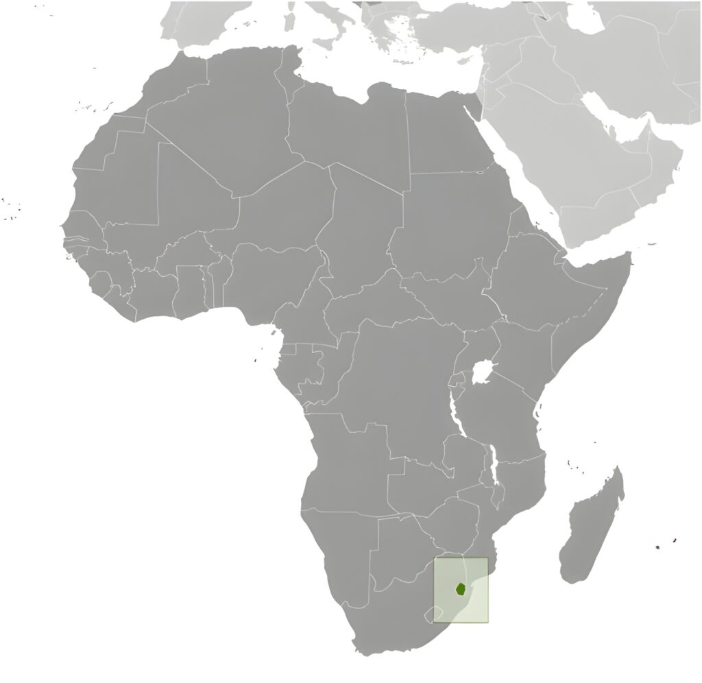 Carte de localisation de l’Eswatini