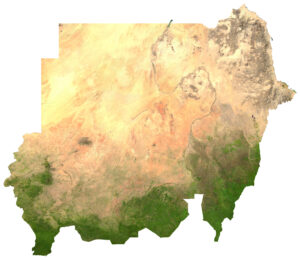 Image satellite du Soudan.