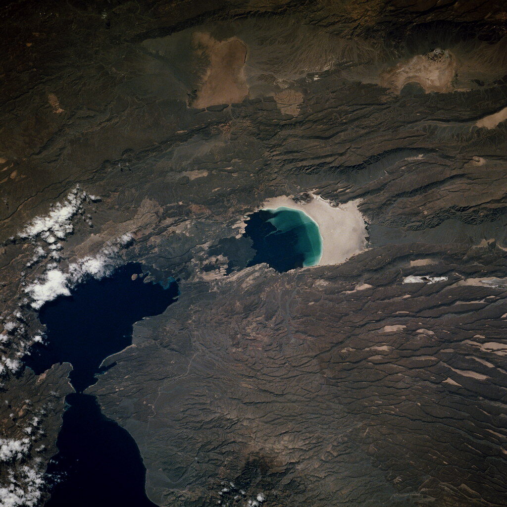 Le lac Assal situé en Afrique de l’Est, dans le centre de Djibouti