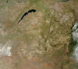 Image satellite du Zimbabwe en décembre 2002.