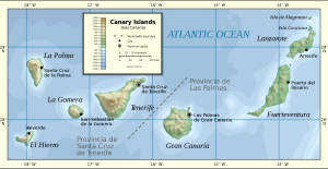 Carte des Îles Canaries