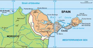 Carte de Ceuta