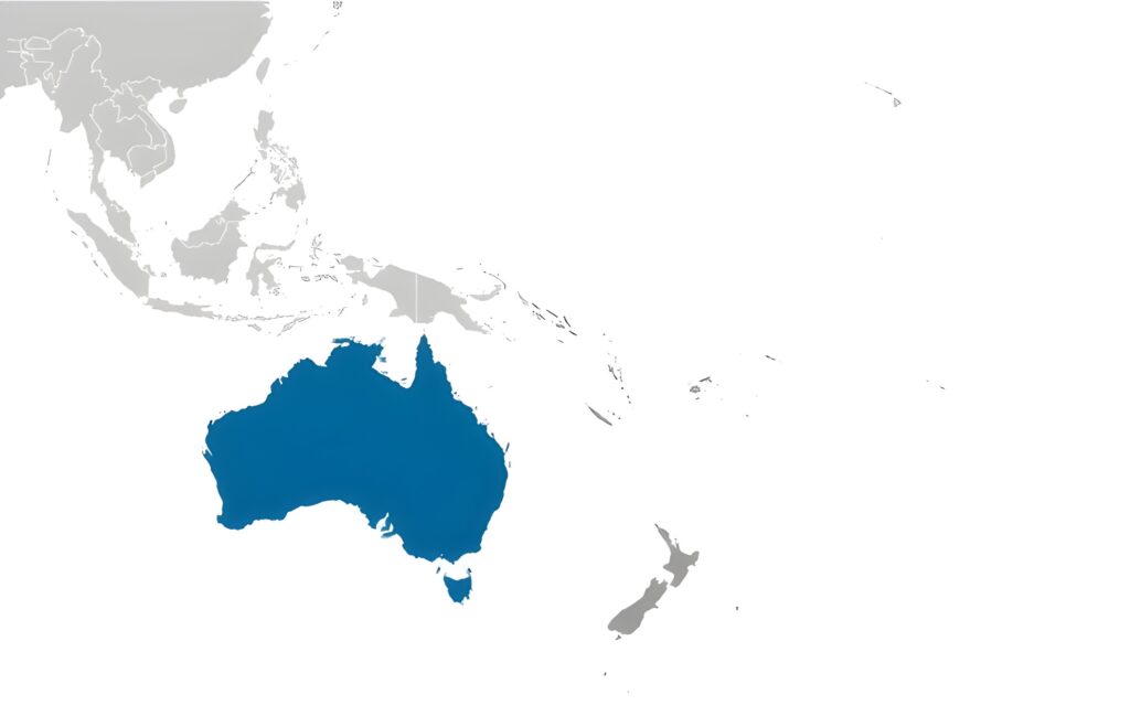 Carte de localisation de l'Australie