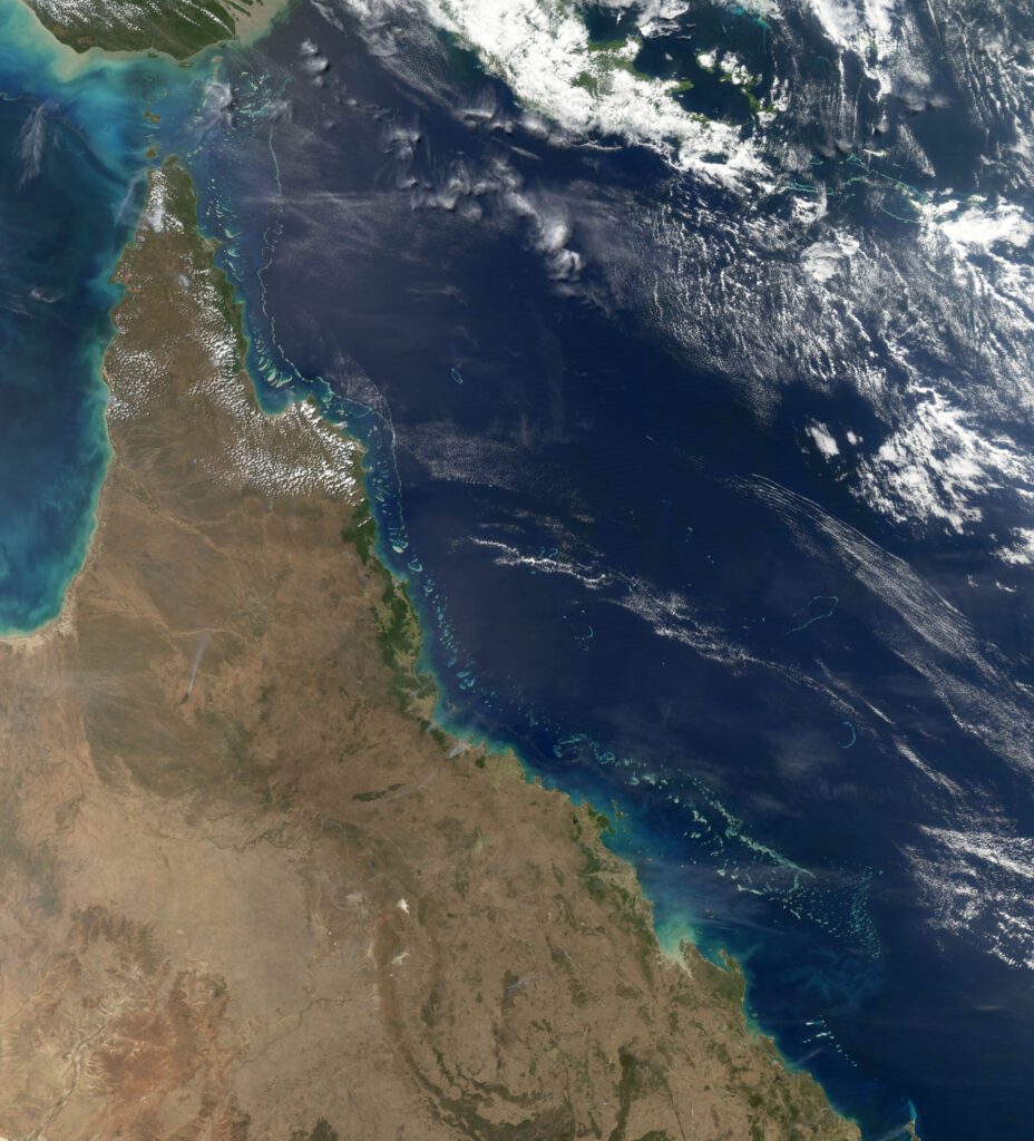 La Grande Barrière de Corail au nord-est de l'Australie