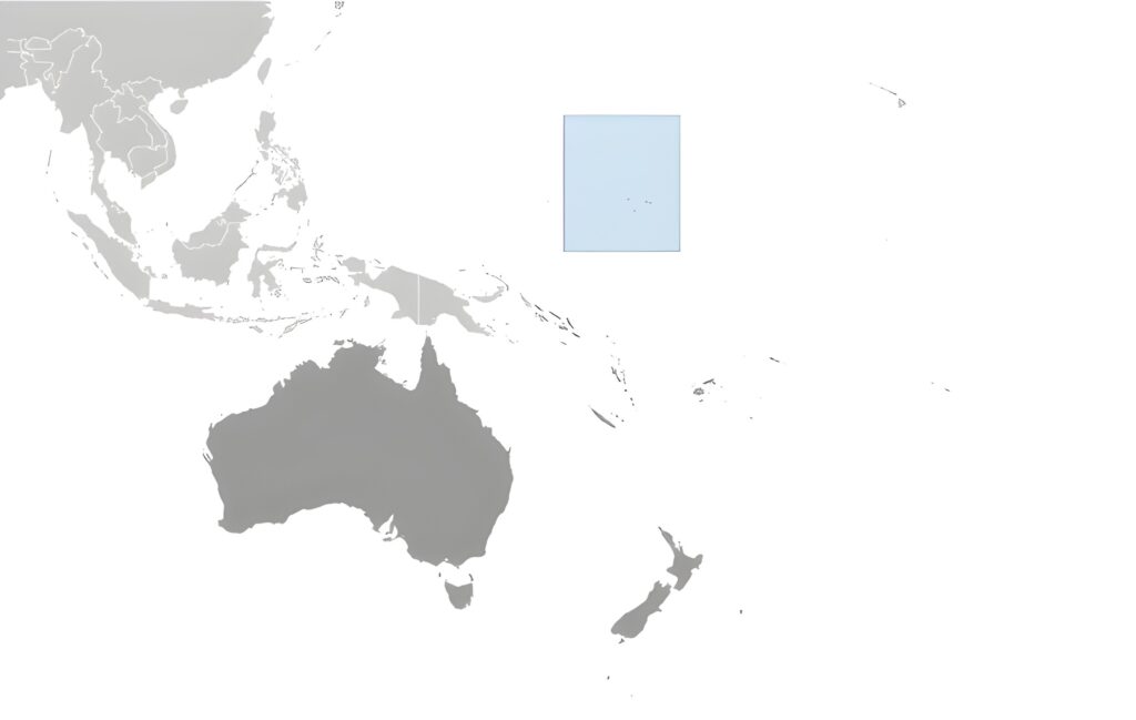 Carte de localisation des Îles Marshall