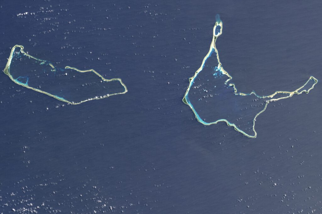 Les atolls de Majuro et d'Arno des Îles Marshall