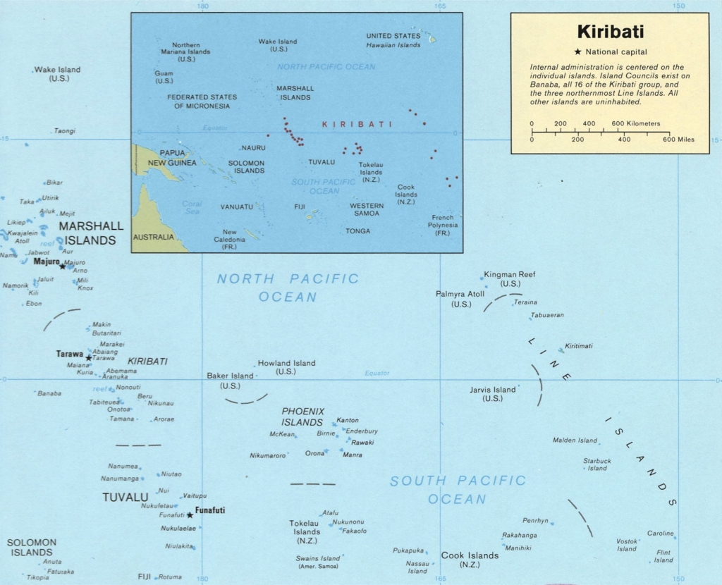 Carte des Kiribati