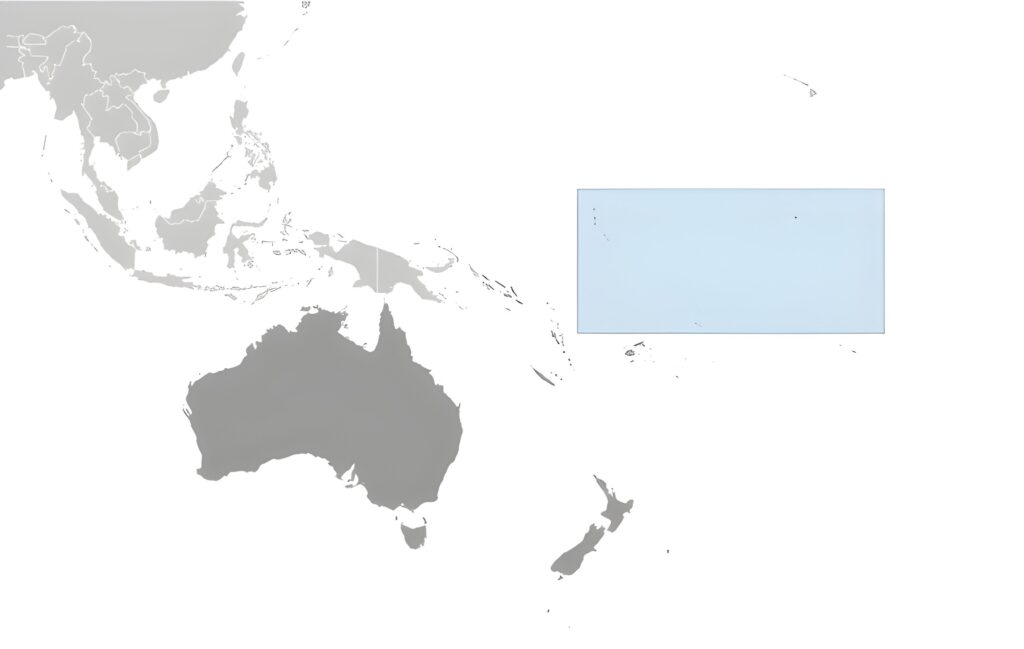 Carte de localisation des Kiribati