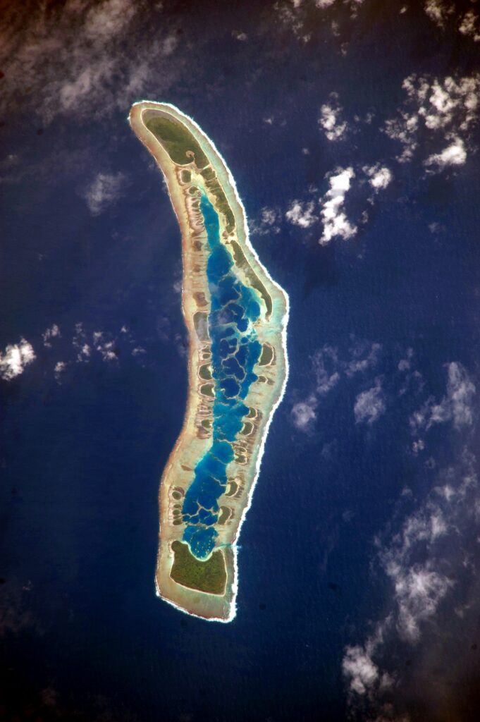 Image satellite de l’île du Millénaire