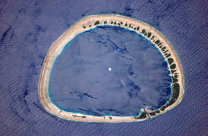 Image satellite de l’atoll de Nukuoro