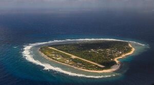 Vue aérienne de l’île de Falalap
