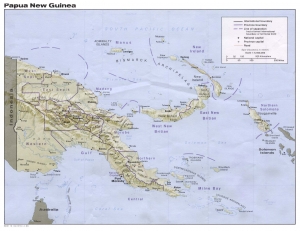 Carte de la Papouasie-Nouvelle-Guinée