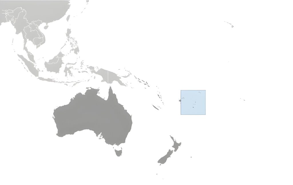 Carte de localisation des Tonga