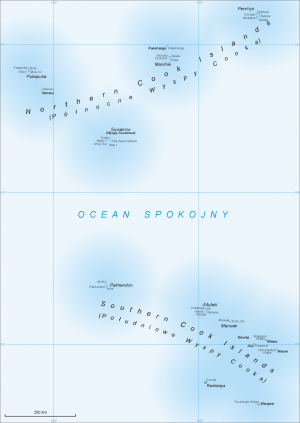 Carte des îles Cook